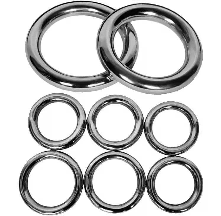 Iron Arm Skill Wing Chun carbon steel training ring showing three available sizes