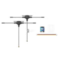 ELRS dual-frequency FPV receiver with metal casing and dual-band antennas