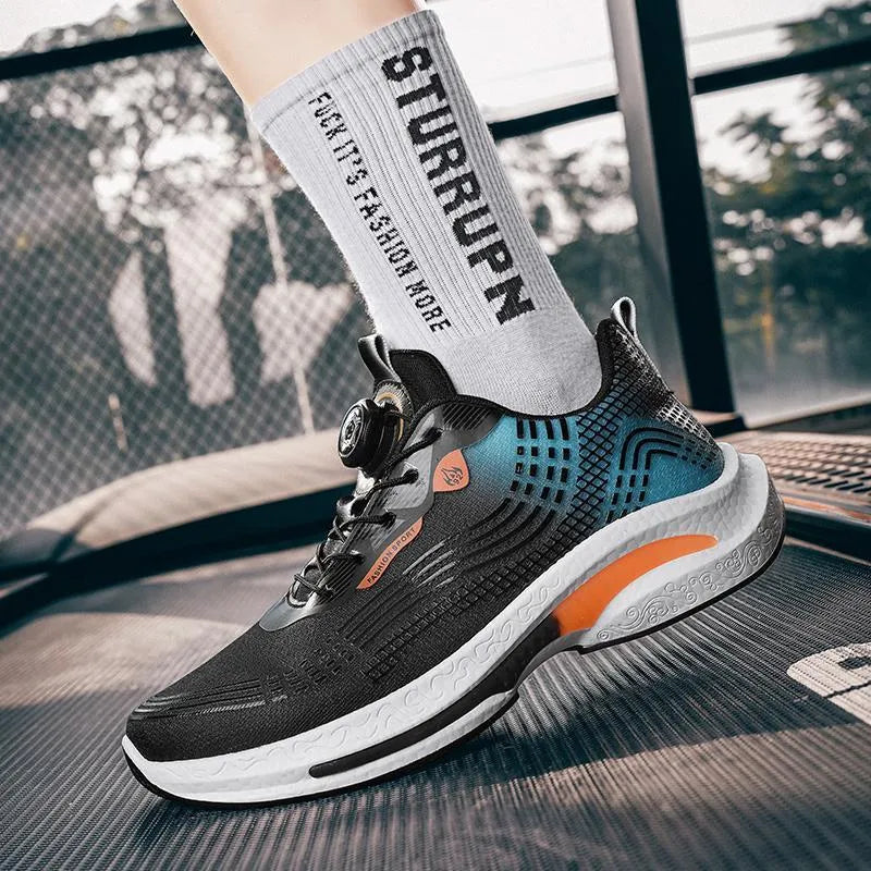 Low-top mesh sneakers with rotating buckle closure in multiple colour options