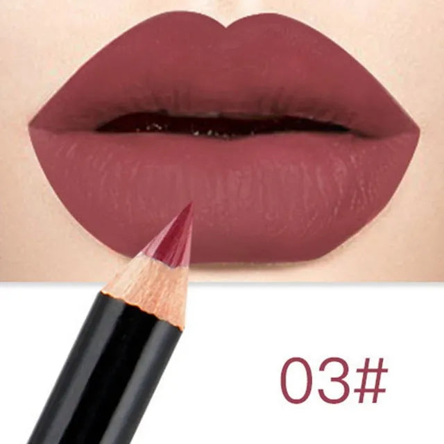 Matte lip gloss lipstick in 8ml tube with 21 colour options, long-lasting waterproof finish
