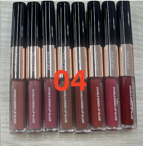 C-L021 double-head non-stick cup lip gloss showing two applicators