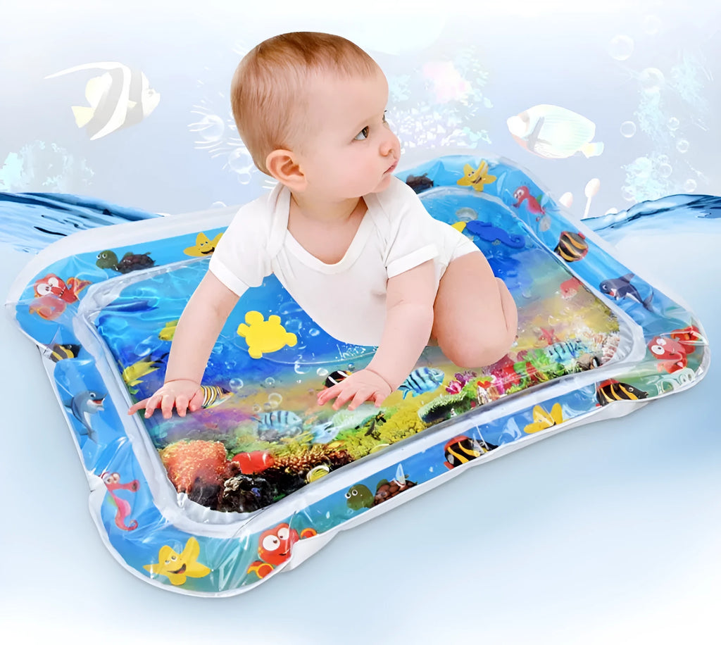 Baby inflatable water mat 66x50cm PVC patted pad for infant summer play on floor