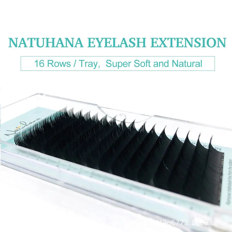 Women's soft velvet artificial fibre false eyelashes in 7-15mm lengths, multi-size options for natural look