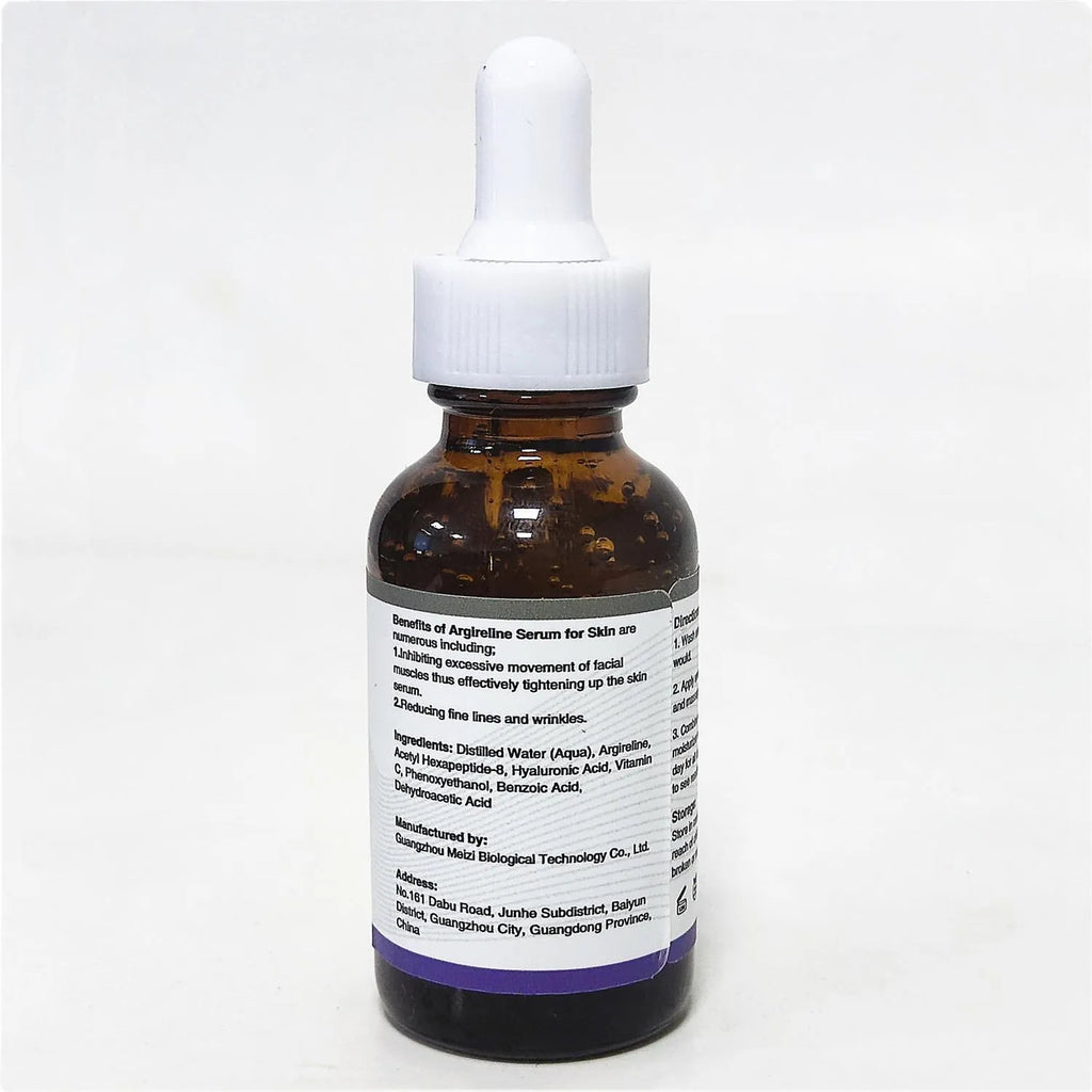 30ml bottle of six-peptide firming anti-wrinkle moisturising liquid for facial skincare