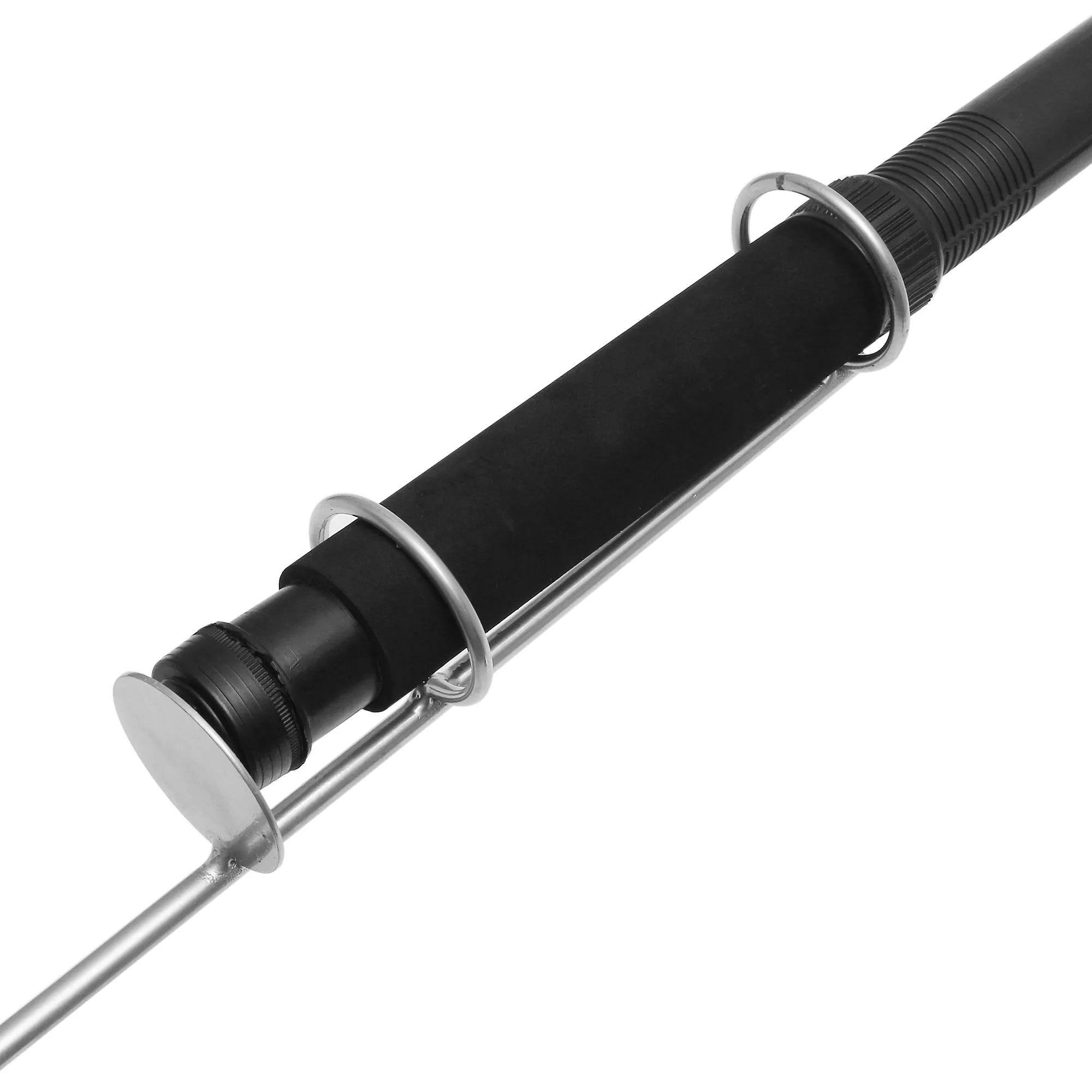 White LED fishing rod light with remote control on telescopic fishing rod