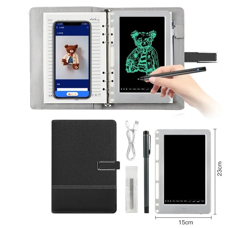 85-inch electronic writing pad with stitching pattern in choice of colours including black, dark blue, and sky blue