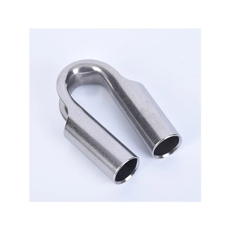 Stainless steel chicken heart ring round sleeve ring set in multiple metric sizes for tubular coupling