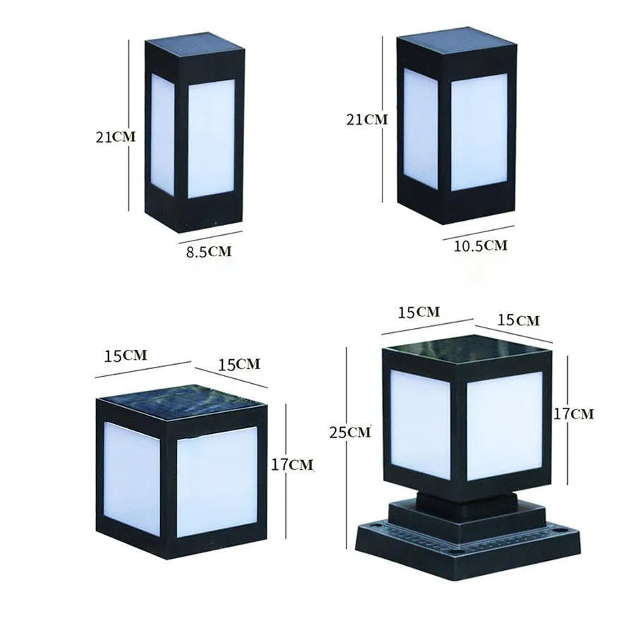 Solar garden lights with waterproof design for outdoor landscape and lawn illumination