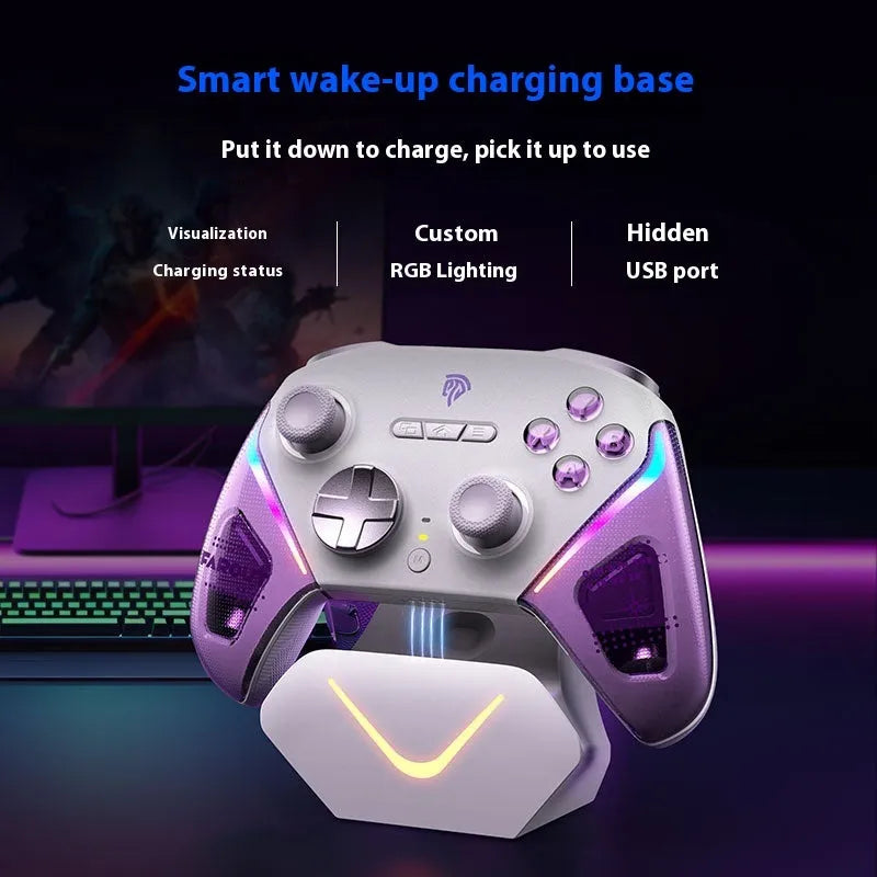 Rocker Smart Startstop Charging Base Controller in black, green, or purple with double-cut triggers and type-C port