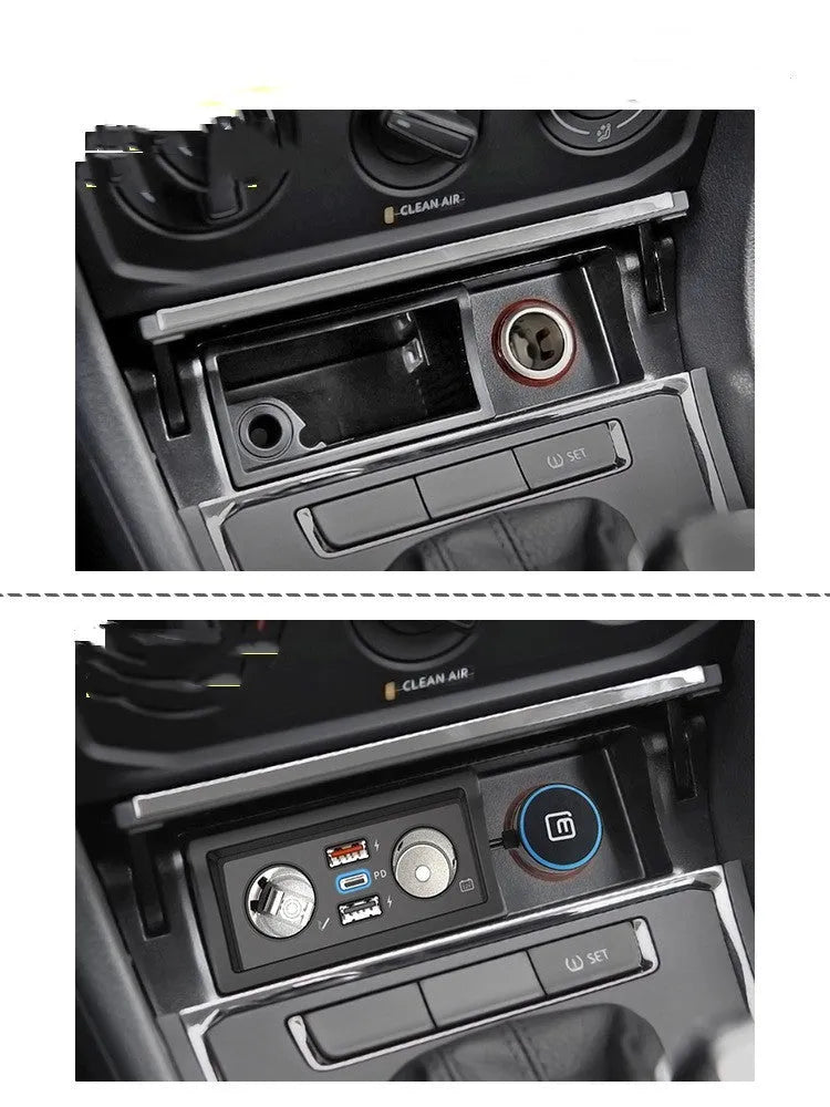 Volkswagen Lavida Polo Weiling car charger with QC3.0 fast charge and ABS plastic construction