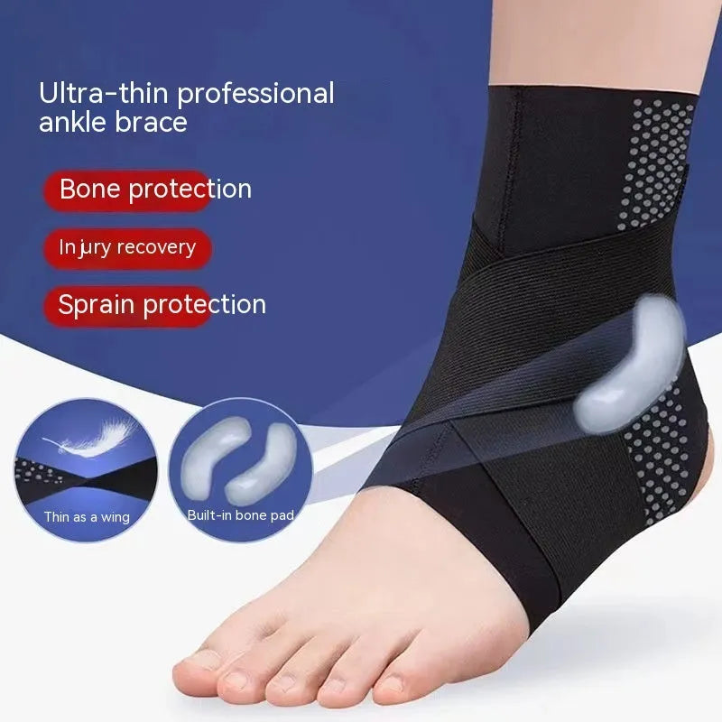 Lycra cloth ankle support with anti-kick design for sports rehabilitation protection