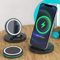 Folding magnetic wireless charger stand compatible with Apple iPhone 12