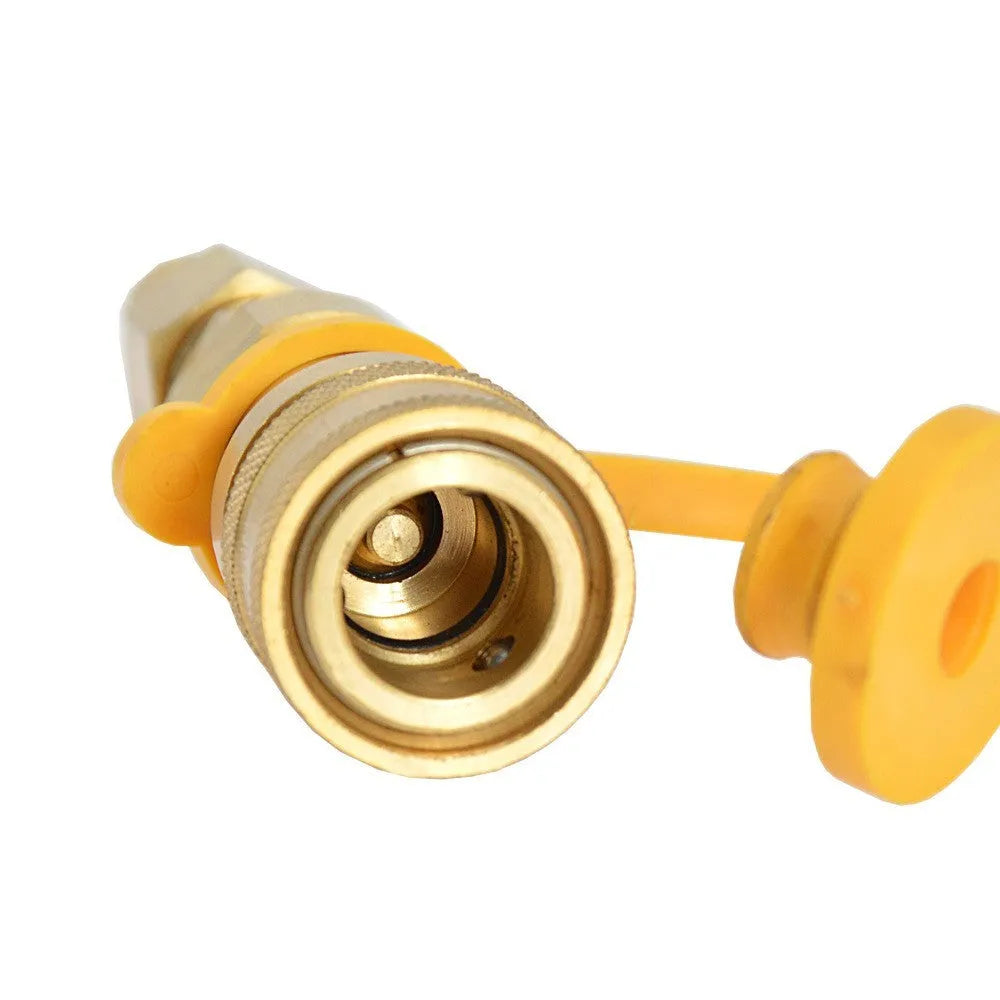 Brass gas propane conversion charging connector with 3/8 thread for tank refilling