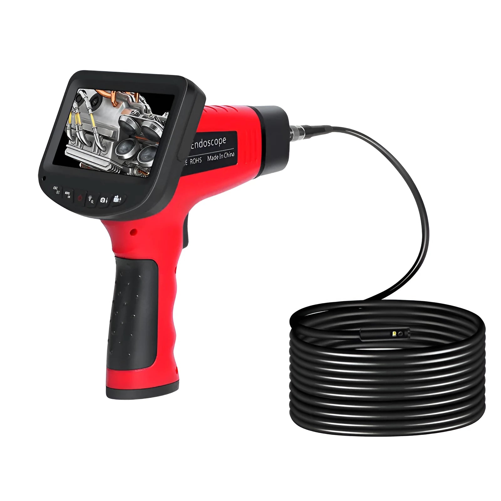 8.5mm diameter dual-lens endoscope camera with multiple wiring configuration options