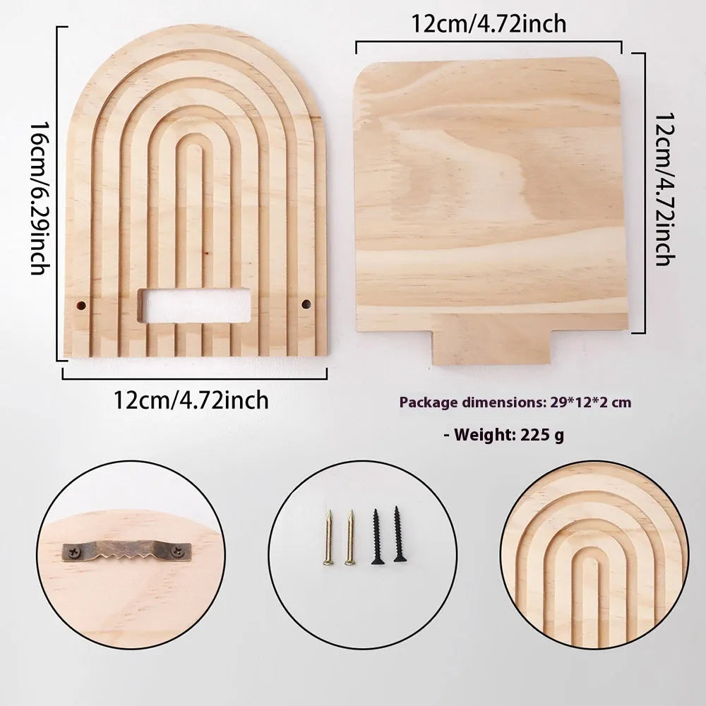 Multi-layer creative solid wood wall flower pot storage rack for home decoration with several tiers