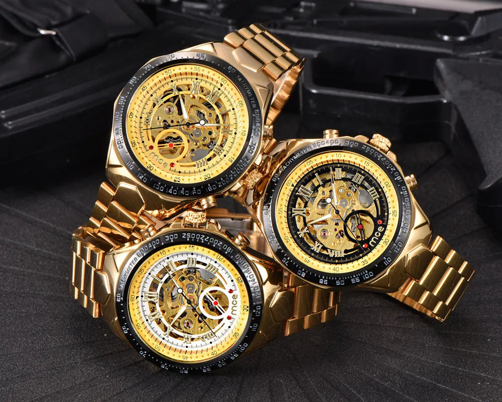 MCE men's mechanical explosion proof watch shown in available colour options for wholesale supply