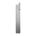 Retro metal aluminium RUMA bookmark ruler 15cm laser engraved scale black silver