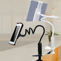 Black flexible phone and tablet mount holder with bendy arm and suction cup