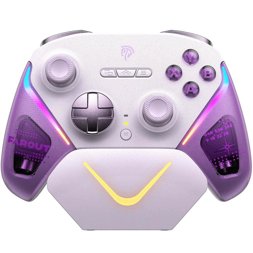 Rocker Smart Startstop Charging Base Controller in black, green, or purple with double-cut triggers and type-C port