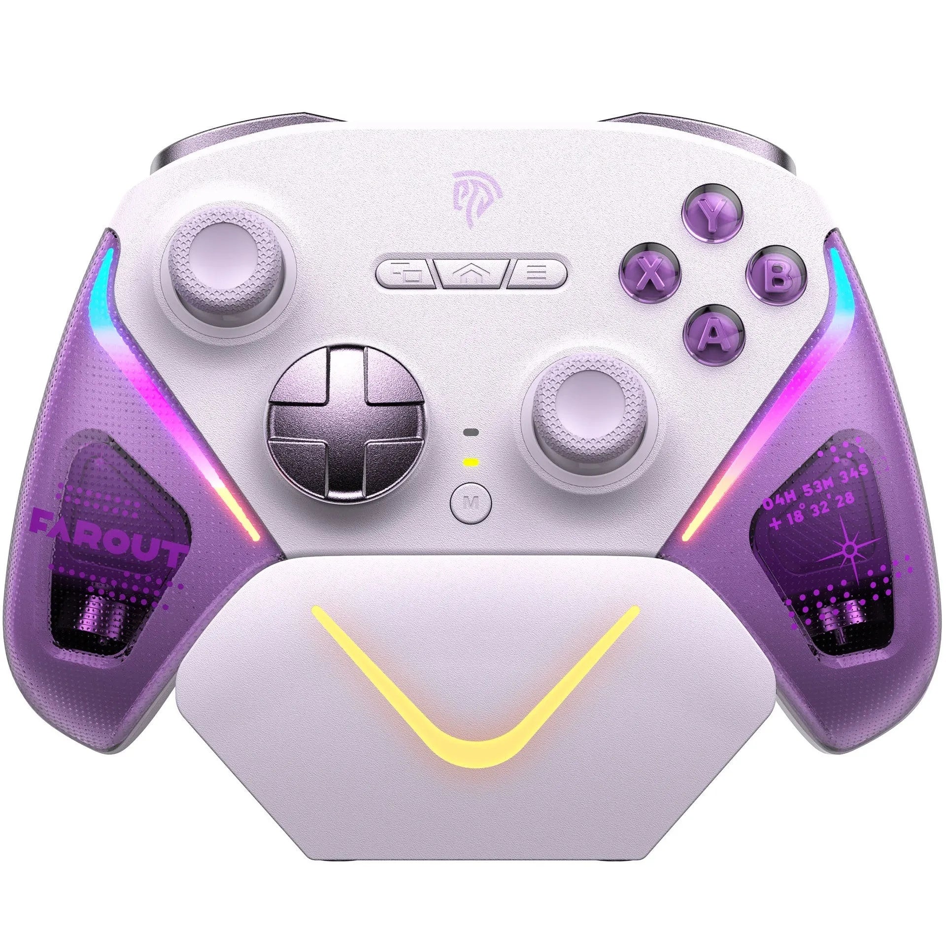 Rocker Smart Startstop Charging Base Controller in black, green, or purple with double-cut triggers and type-C port