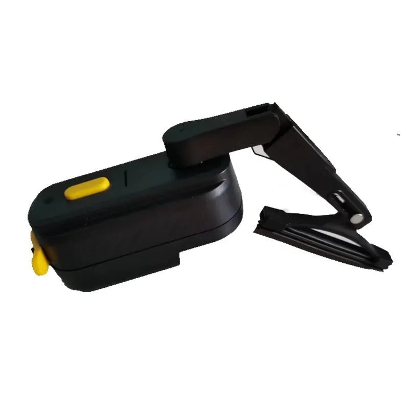 Black 800mA motorcycle helmet wiper with 65mm blade for visor cleaning