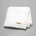 Solid colour infant hug blanket with three-dimensional lines texture in 70×90cm size