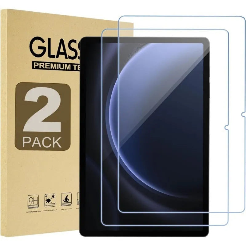 Tempered glass screen protector for Samsung Galaxy tablet with anti-fingerprint coating