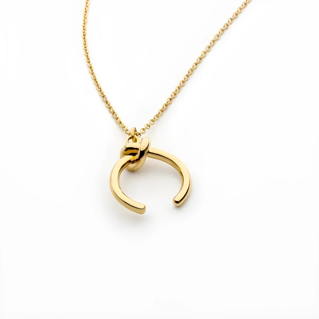 Vintage geometric pendant necklace with adjustable copper chain in gold or silver electroplated finish