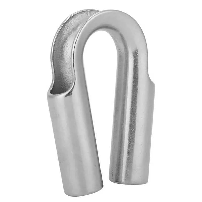 Stainless steel chicken heart ring round sleeve ring set in multiple metric sizes for tubular coupling