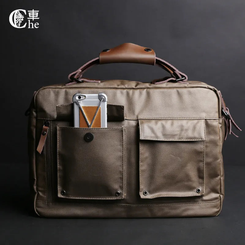 Dpark black laptop bag with shoulder slung strap for 14-inch or 15-inch computers