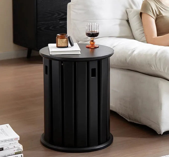 Stackable round metal dining stool in modern design with four colour options