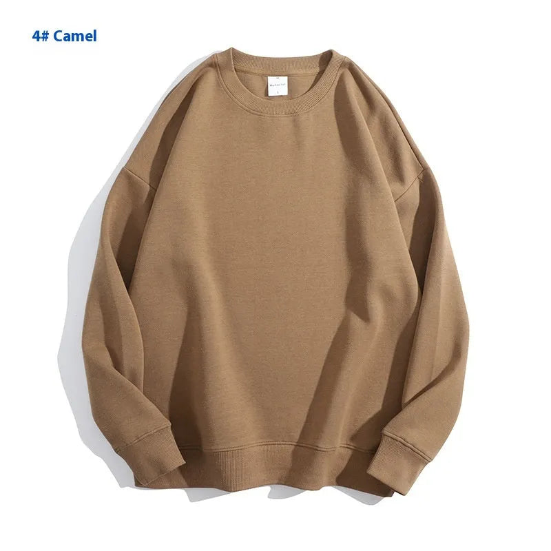 Women's loose round neck off shoulder cotton sweater in a mint green colour, long sleeves.