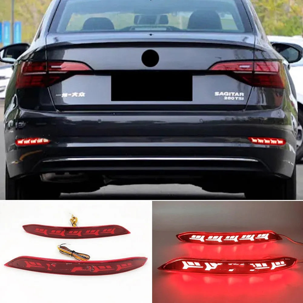 Volkswagen Sagitar rear LED bumper light with water flow streamer effect