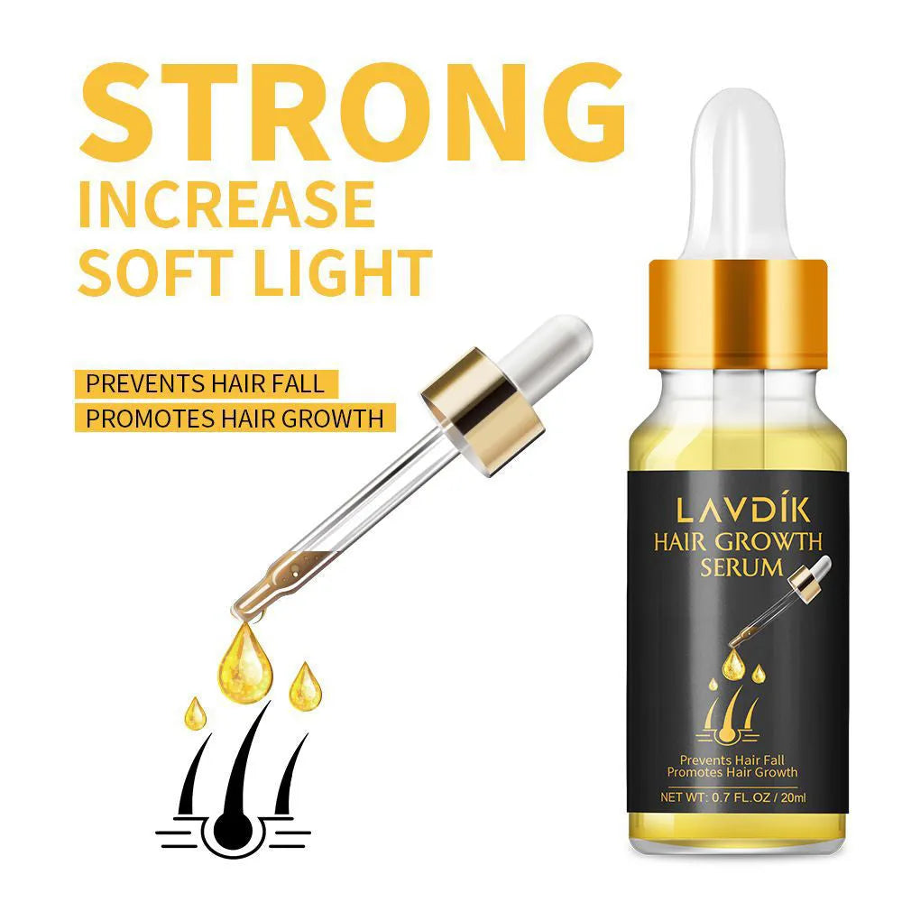 20ml bottle of hair growth essence oil with ginger and ginseng extract for damaged hair repair