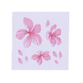 PVC cherry blossom car vinyl sticker in two size options for vehicle decoration.