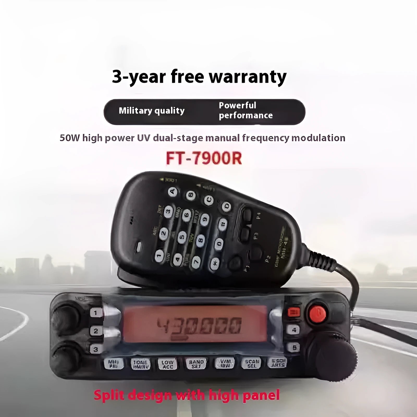 Car interphone walkie-talkie for vehicle convoy communication during self-driving tours