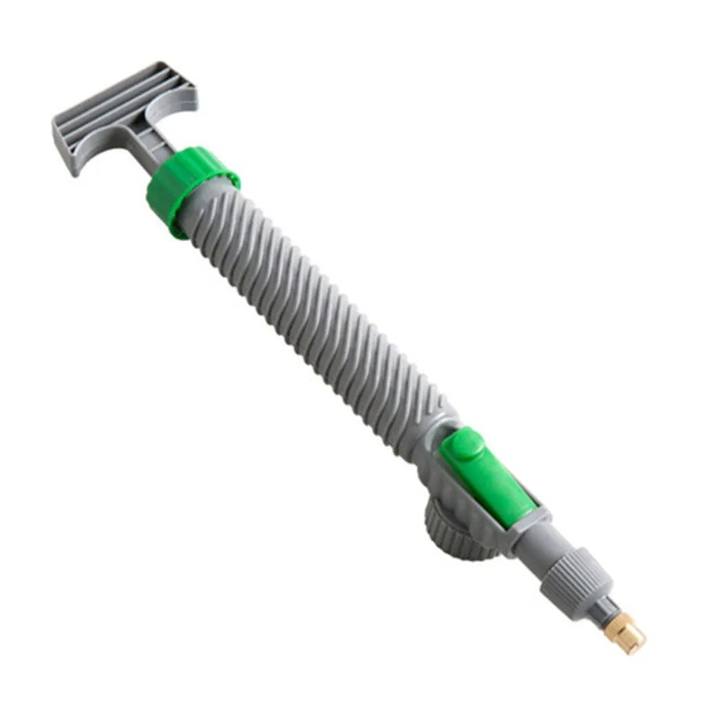 Grey universal beverage bottle watering sprayer nozzle with 30cm tube on plant pot