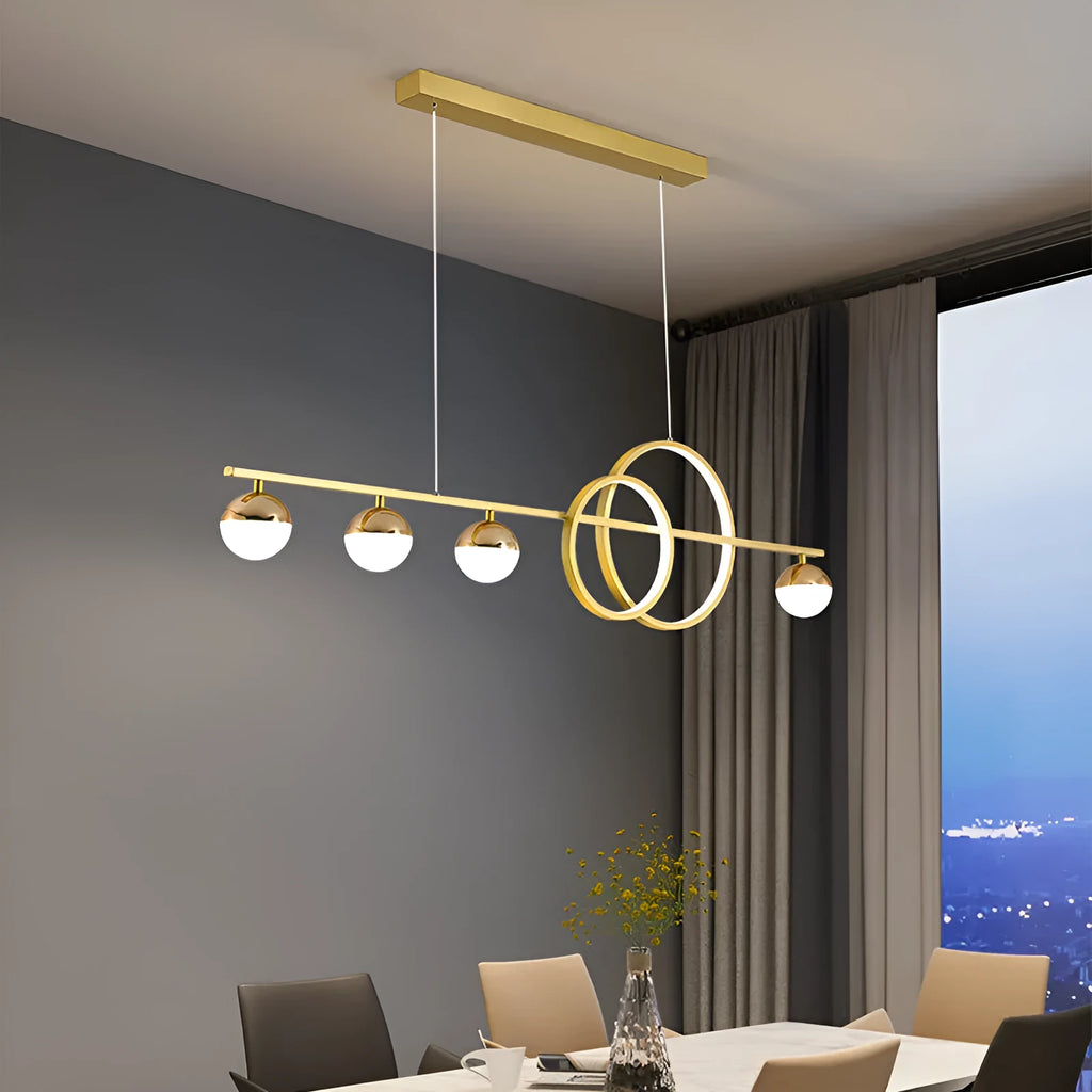 Rectangular aluminium LED ceiling lamp with remote control dimming in black or gold finish