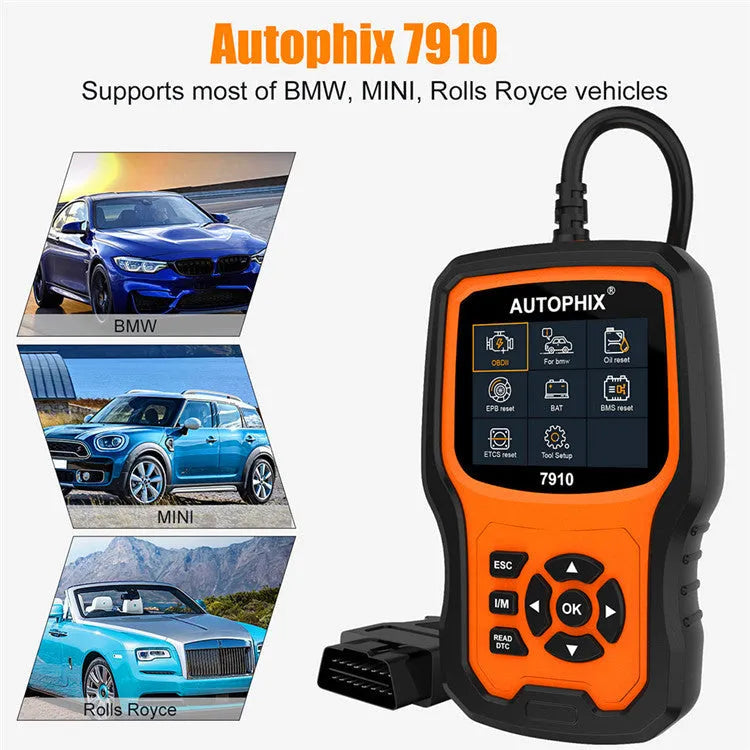Autophix 7910 BMW and OBD2 automotive diagnostic scanner tool