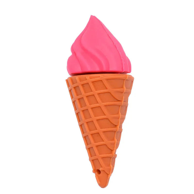 Cute mini ice cream shaped USB memory stick in pink colours with 32GB or 64GB storage capacity