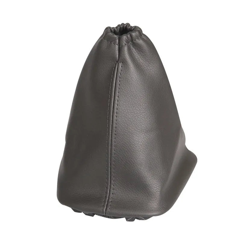 Black leather car shift lever dirt-proof cover for Toyota Corolla gear stick.