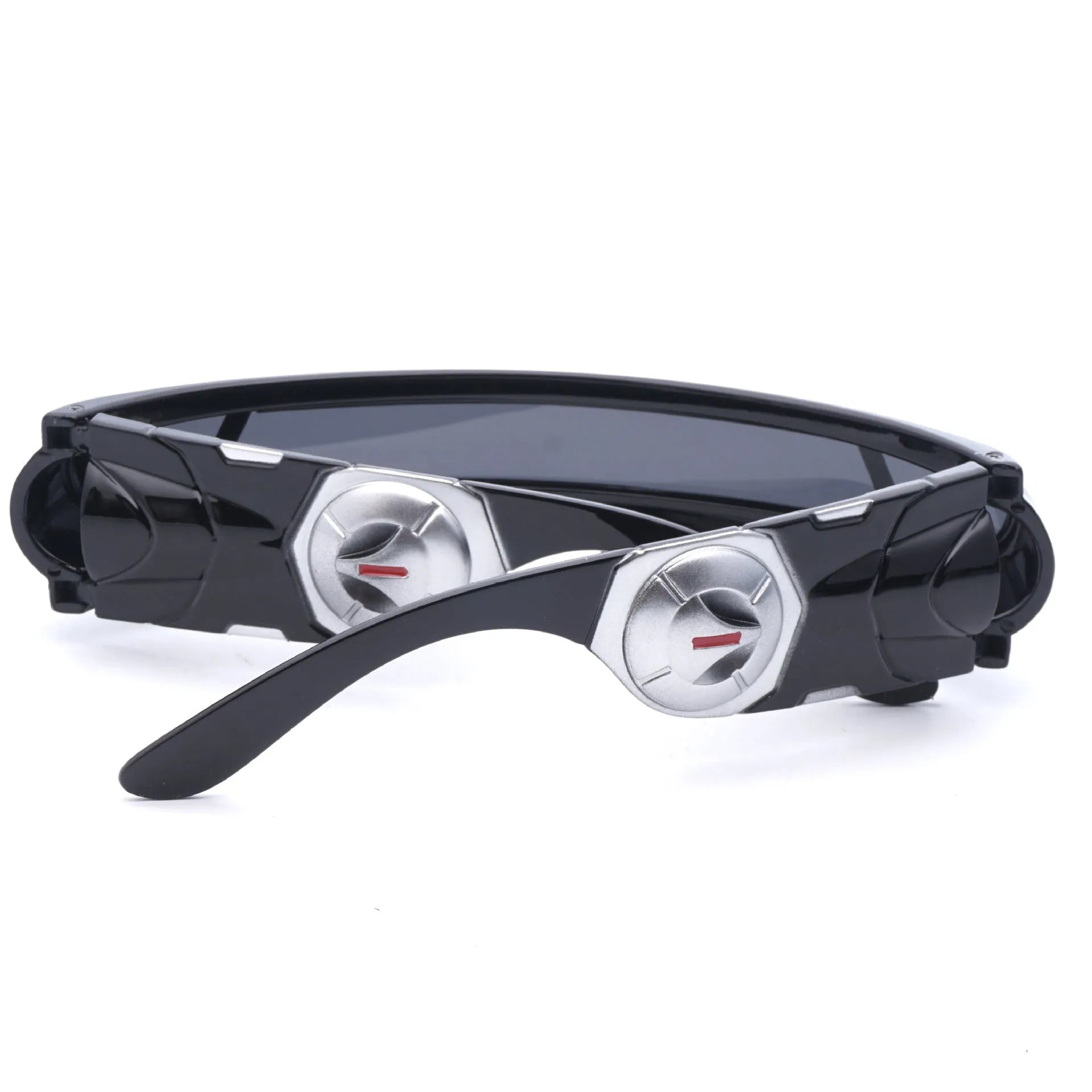 Black PC frame polarised sports sunglasses with colour film lenses in three mercury colour options