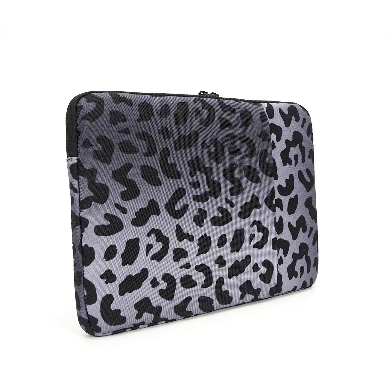 Leopard print laptop sleeve for 13-inch 14-inch 15.6-inch and 16-inch laptops.