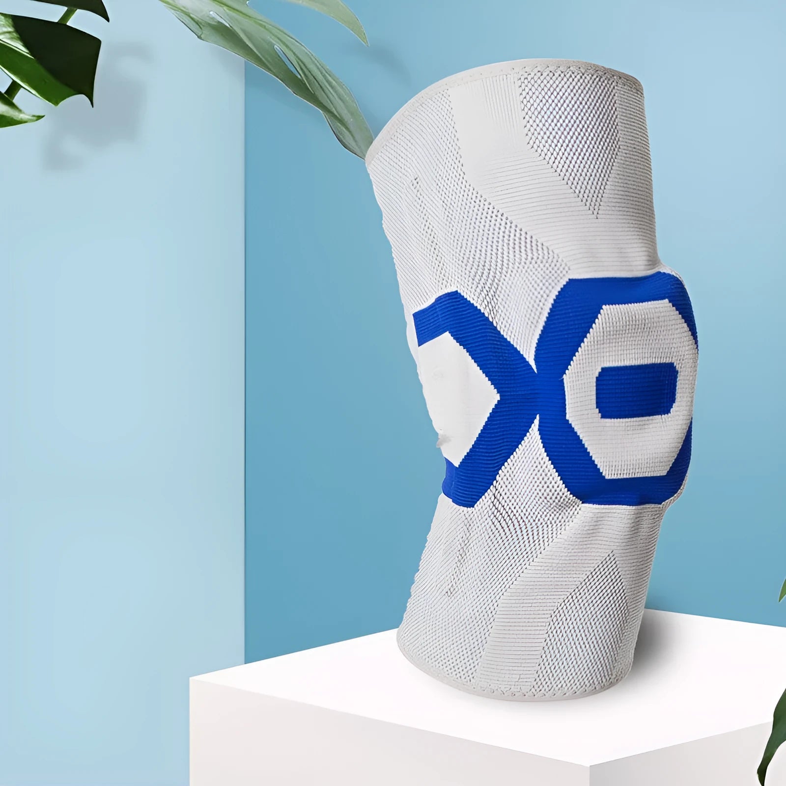 A single men's silicone knee pad for sports protection, shown in one of the available colour options.