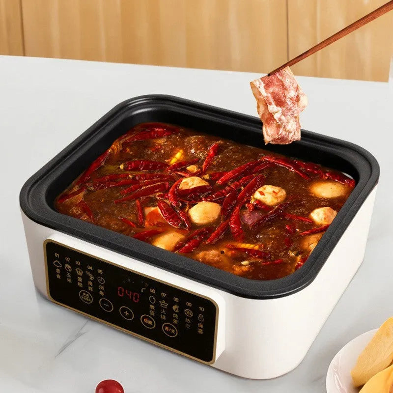 28-litre stainless steel electric food steamer with automatic measuring function