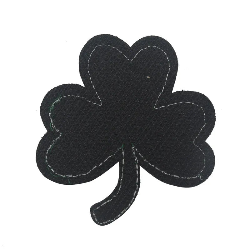 Embroidered fabric badge with Velcro backing in military green colour with tactical design