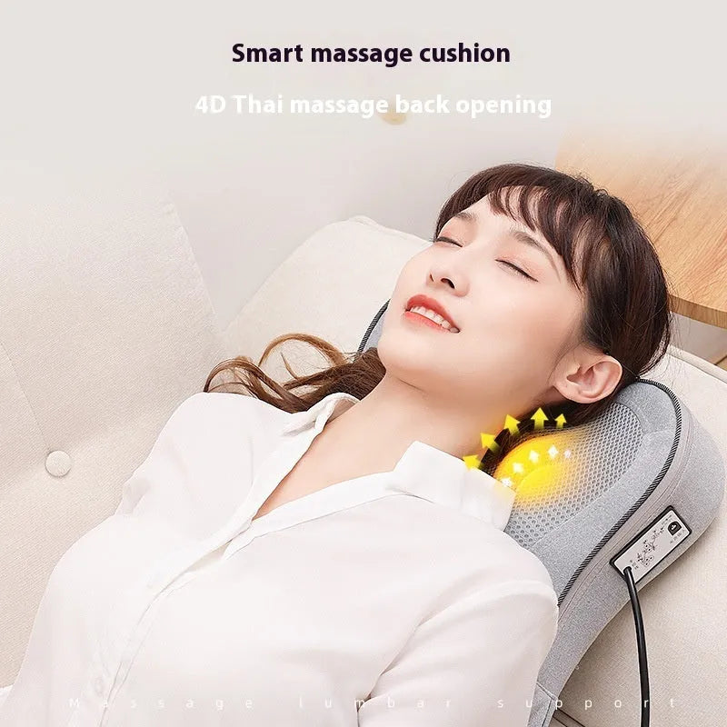 YJ-M8 plug-in type rechargeable automatic massage instrument with PU leather cover for waist and cervical spine