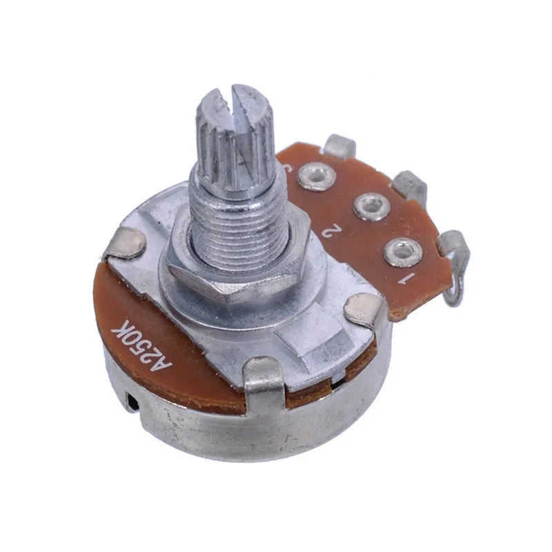 Silver metal electric guitar potentiometer knob for volume and tone control replacement