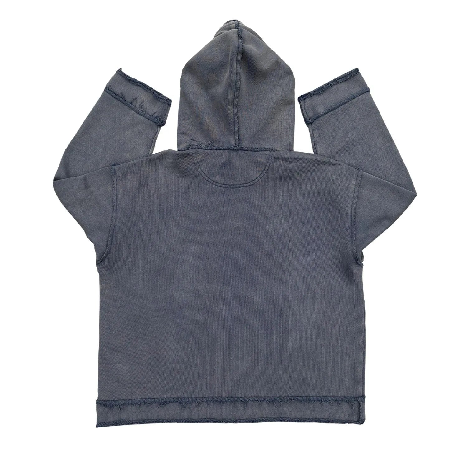 Dark blue Back To Make hoodie sweater showing front view with size options M L XL