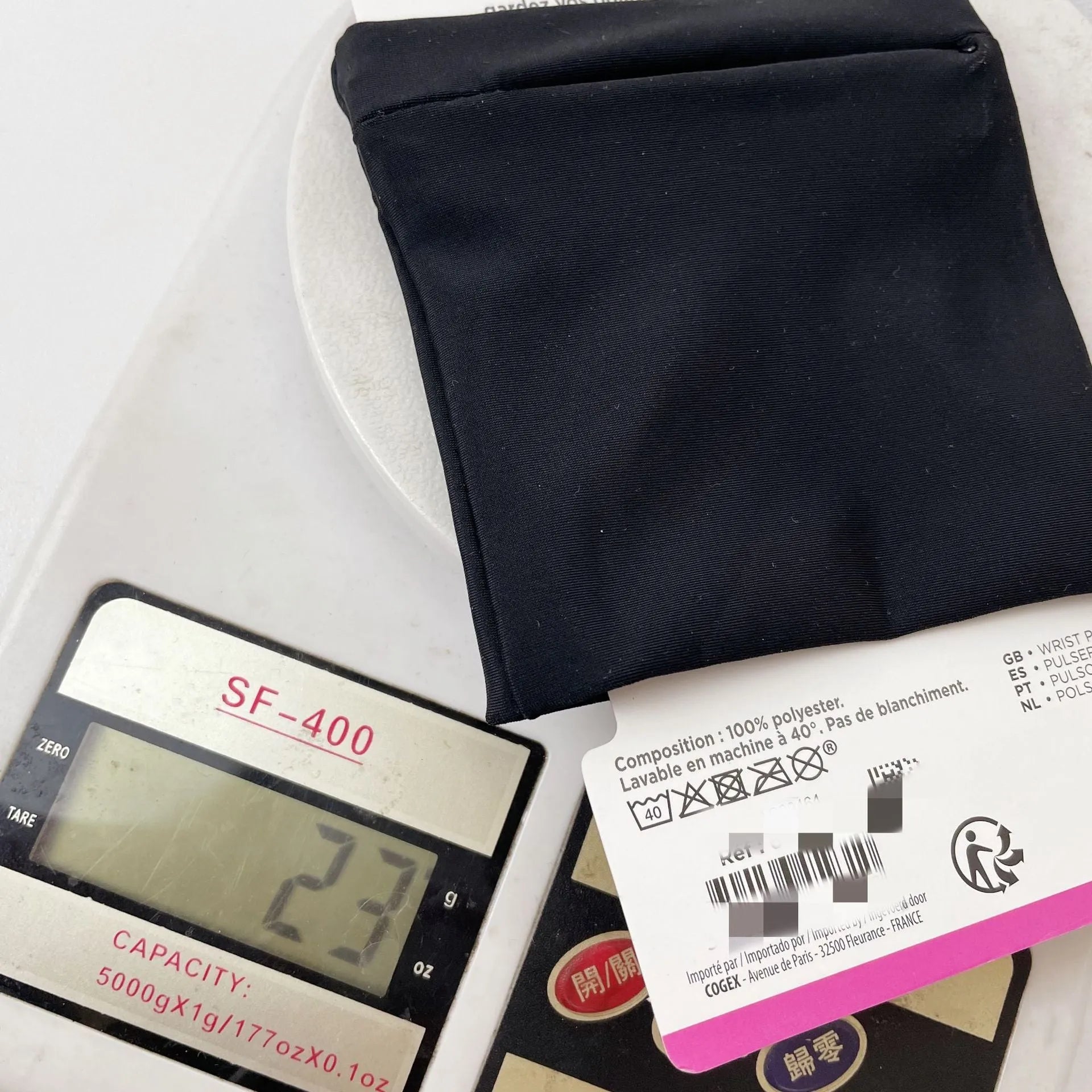 Fitness armband wrist bag with 10x10.5cm phone compartment for camping and running